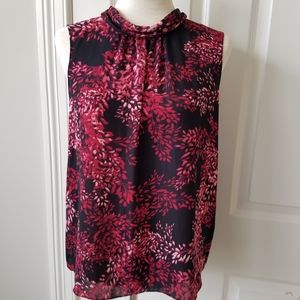 Vince Camuto sleeveless lightweight floral top